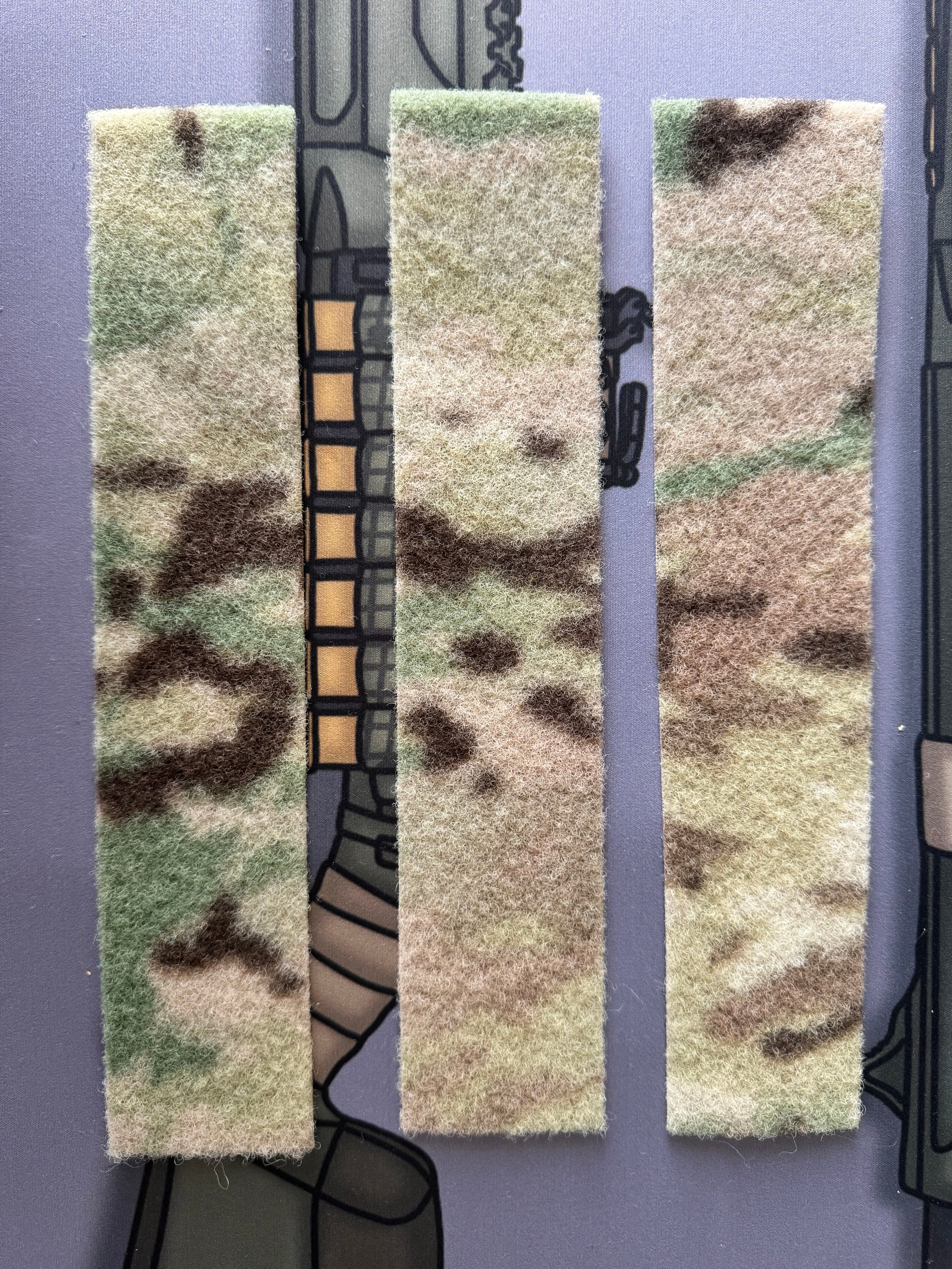 Multicam sticky back Velcro loop
